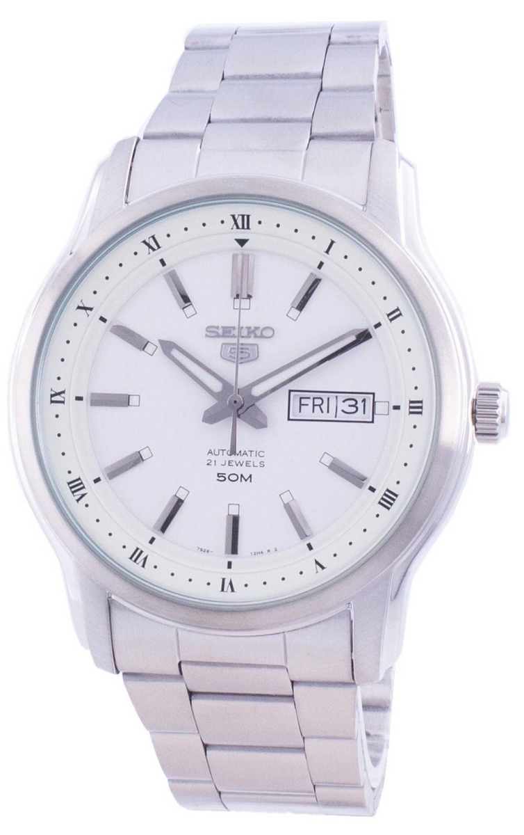 SNKP09K1 42 x 11 mm 5 Automatic White Dial Mens Watch