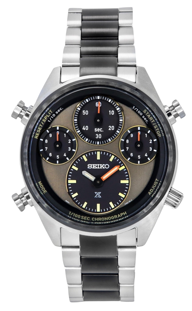 SFJ005P1 42 x 12.90 mm Prospex Speedtimer Limited Edition Chronograph Stainless Steel Brown Dial Solar 100 m Mens Watch -  Seiko