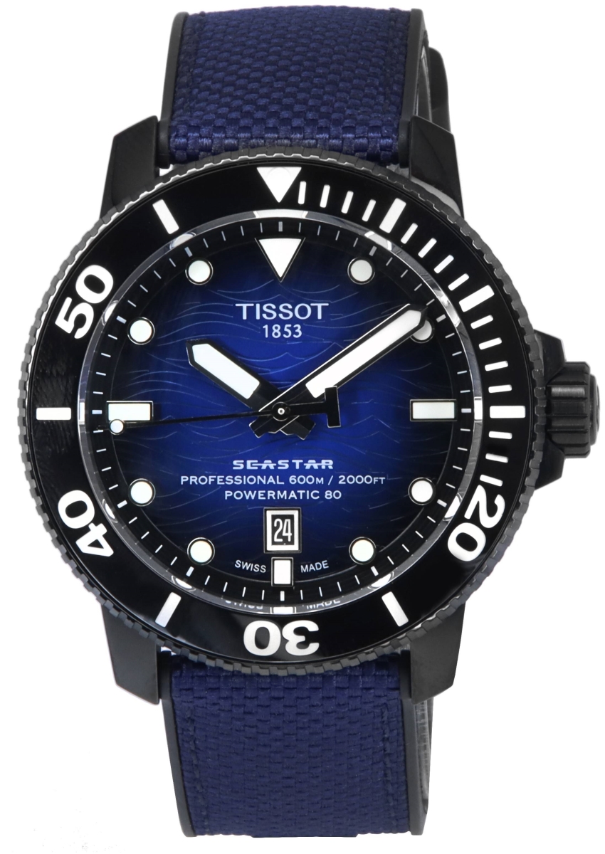 T120.607.37.041.00 46 x 16.30 mm T-Sport Seastar 2000 Professional Powermatic 80 Divers T1206073704100 600 m Mens Watch -  Tissot