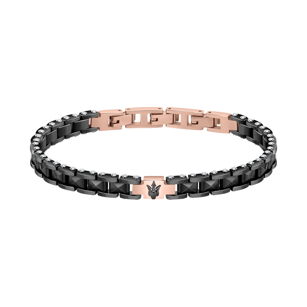 Picture of Maserati Accessories JM422ATZ13- Black Stainless Steel Bracelet for Men