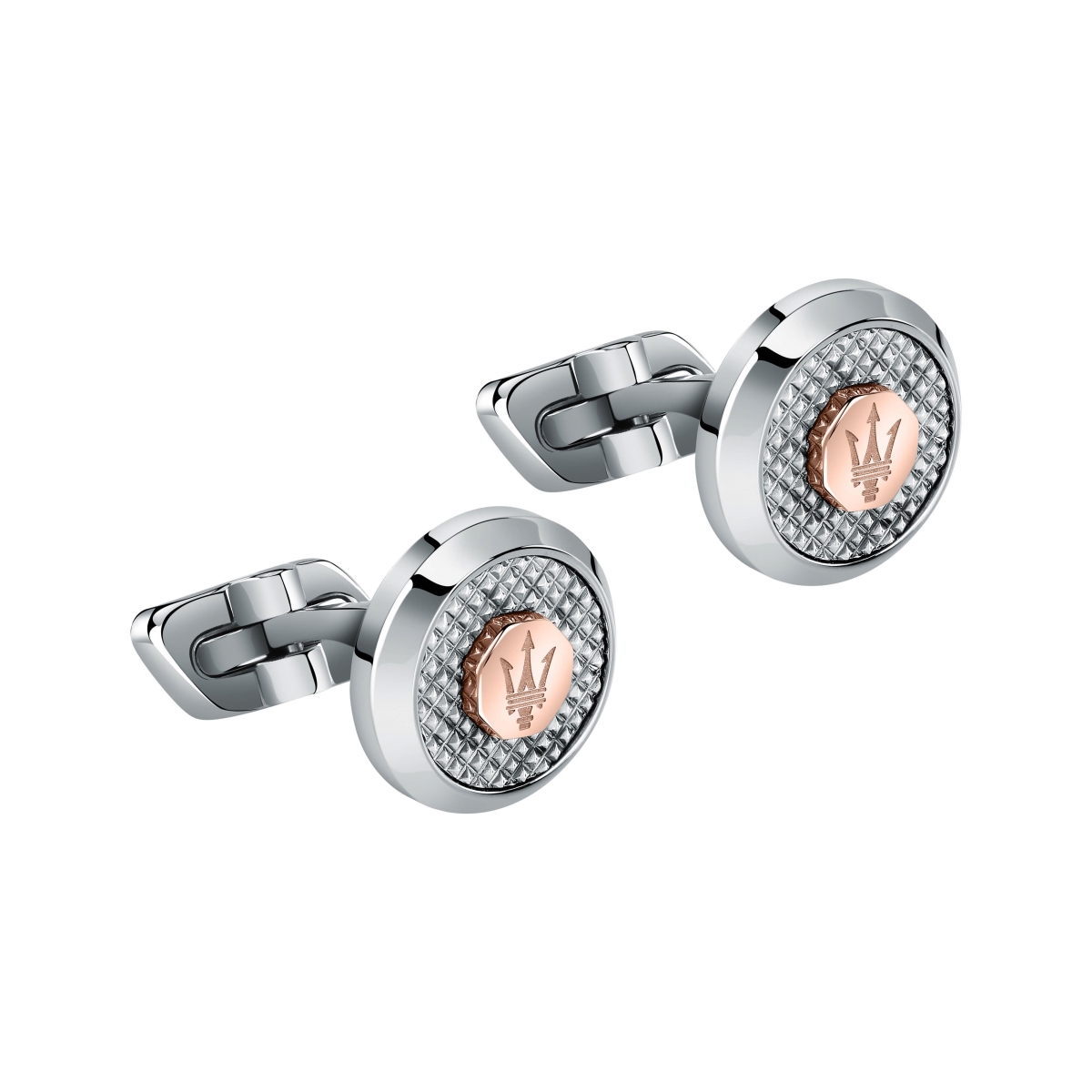 Picture of Maserati Accessories JM223ATK20- Stainless Steel Cufflinks for Men