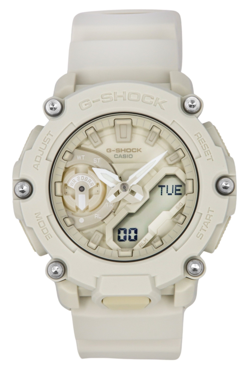 Picture of Casio GA-2200NC-7A 47.10 x 13.10 mm G-Shock Natural Color Series Analog Digital Resin Strap Beige Dial Quartz 200 m Mens Watch