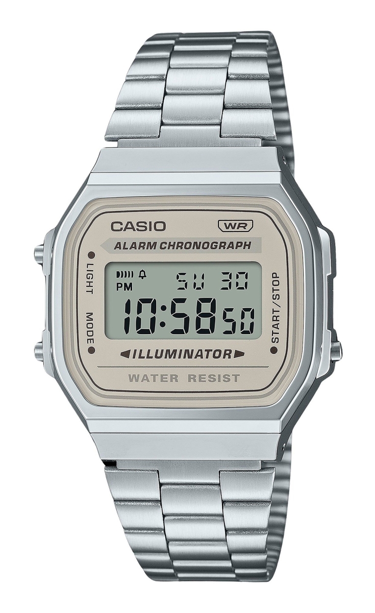 Picture of Casio A168WA-8 36.30 x 9.60 mm Vintage Digital Stainless Steel Bracelet Quartz Unisex Watch