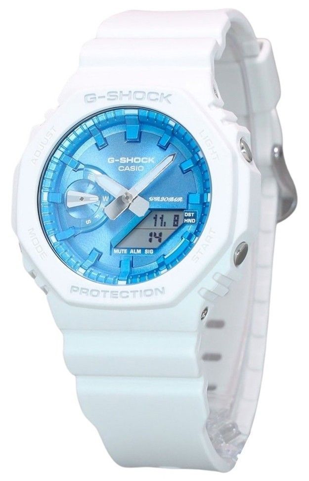 Picture of Casio GA-2100WS-7A 45.40 x 11.80 mm G-Shock Seasonal Collection 2023 Analog Digital Blue Dial Quartz 200 m Mens Watch