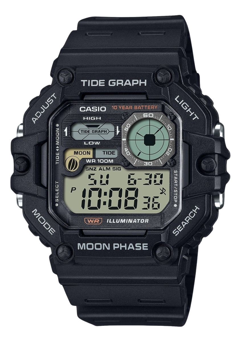Picture of Casio WS-1700H-1AV 48.60 x 15.20 mm Standard Digital Graph Moon Phase Resin Strap Quartz 100 m Mens Watch