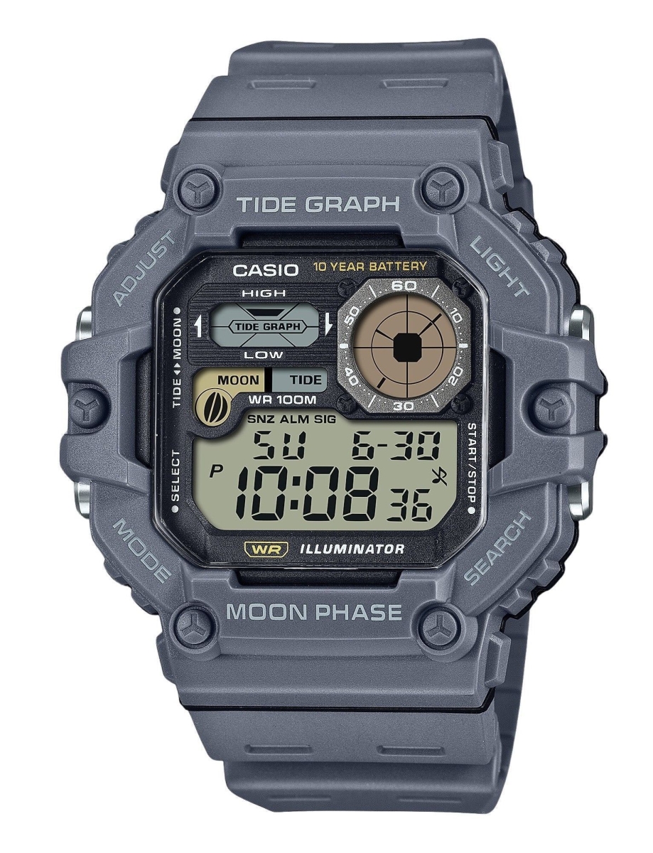 Picture of Casio WS-1700H-8AV 48.60 x 15.20 mm Standard Digital Graph Moon Phase Resin Strap Quartz 100 m Mens Watch