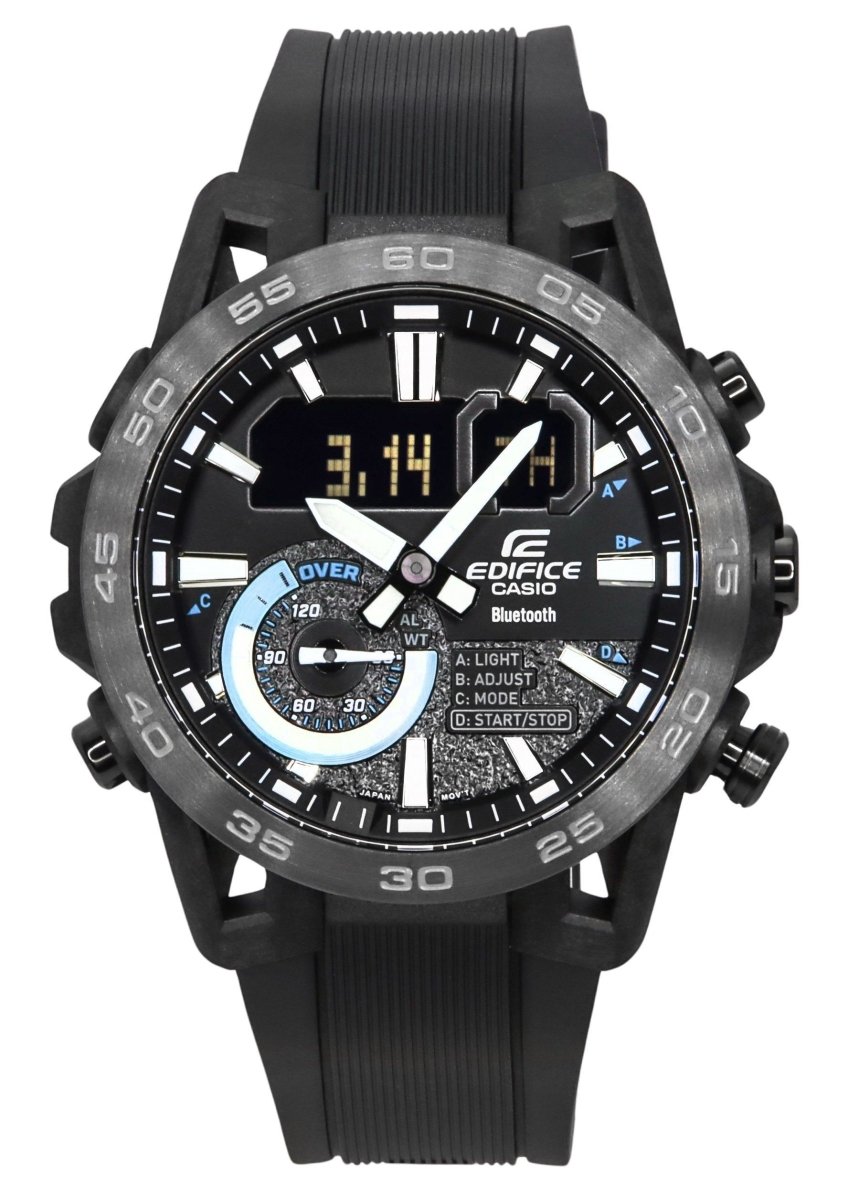 Picture of Casio ECB-40PB-1A 48 x 12.70 mm Edifice Sospensione Smartphone Link Bluetooth Analog Digital Black Dial Quartz 100 m Mens Watch