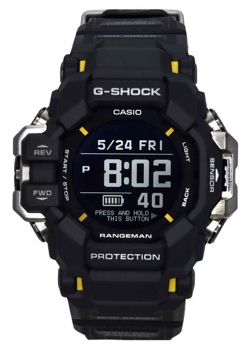 Picture of Casio GPR-H1000-1 53.20 x 20.30 mm G-Shock Master of G-Land Rangeman Digital Bio-Based Resin Strap Solar 200 m Mens Watch