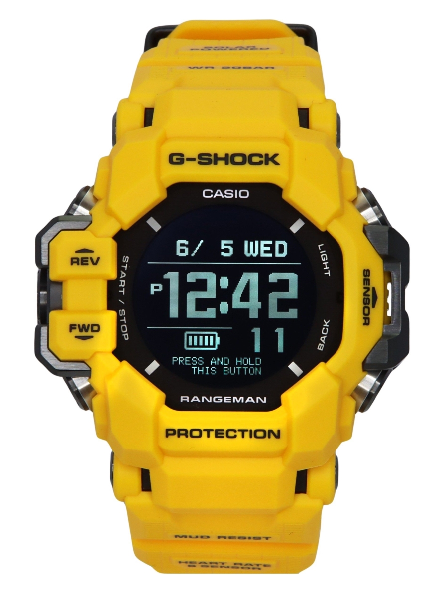 Picture of Casio GPR-H1000-9 53.20 x 20.30 mm G-Shock Master of G-Land Rangeman Digital Smartphone Link Solar 200 m Mens Watch