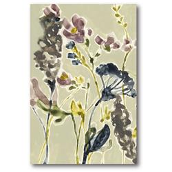 24 x 36 in. Parchment Flower Field I Gallery-Wrapped Canvas Wall Art