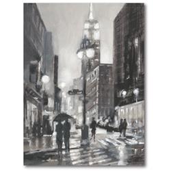 16 x 20 in. Illuminated Streets II Gallery-Wrapped Canvas Wall Art