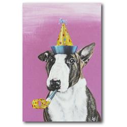 WEB-DC156-12x18 12 x 18 in. Party Dog II Gallery-Wrapped Canvas Wall Art -  Courtside Market