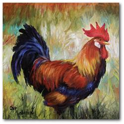30 x 30 in. Rooster Gallery-Wrapped Canvas Wall Art