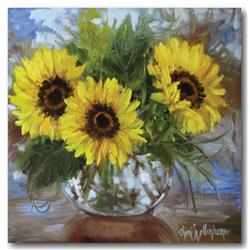24 x 24 in. Sunflowers V Gallery-Wrapped Canvas Wall Art