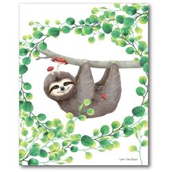 20 x 24 in. Hanging sloth II Gallery-Wrapped Canvas Wall Art
