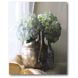20 x 24 in. Silver Picher with Hydrangeas Gallery-Wrapped Canvas Wall Art