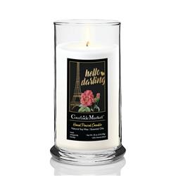 18 oz Darling III Status Candle Glass, Clear