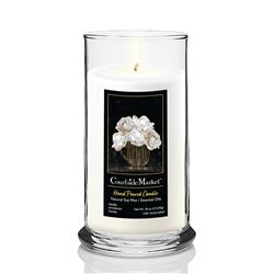 18 oz Peony I Status Candle Glass, Clear