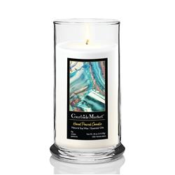 18 oz Earthly Pleasures Status Candle Glass, Clear