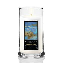 18 oz Cobalt Sea Status Candle Glass, Clear
