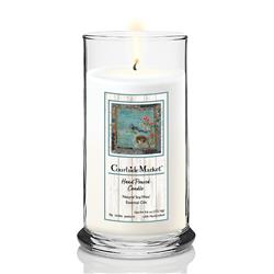 18 oz Feather Chic II Status Candle Glass, Clear