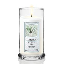 18 oz Eucalyptus Vase Status Candle Glass, Clear