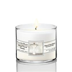 9.6 oz Bath II Circular Candle Glass, Clear