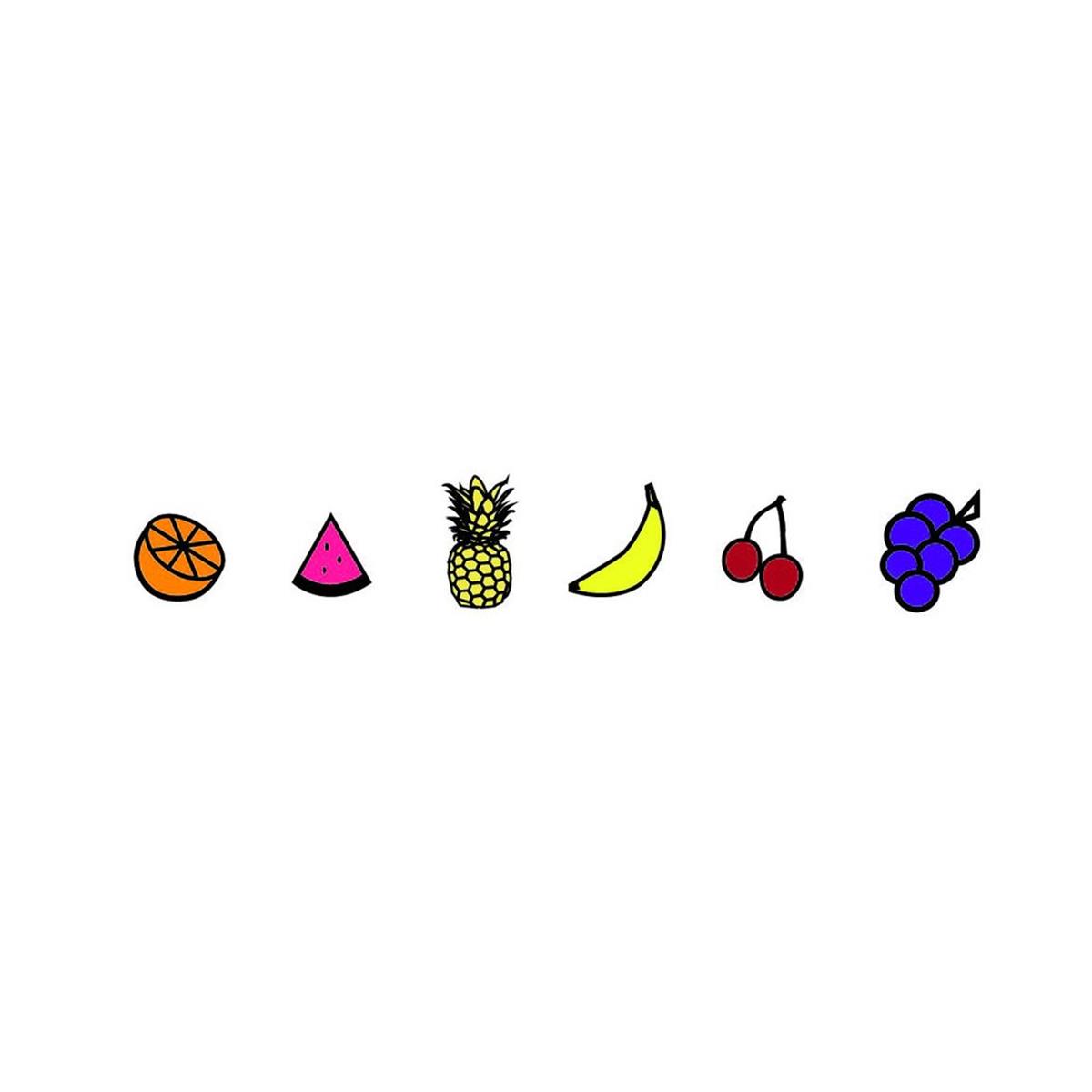 SE-0562 0.5 x 0.5 in. Incentive Stamp Set, Fruit - 5 Count