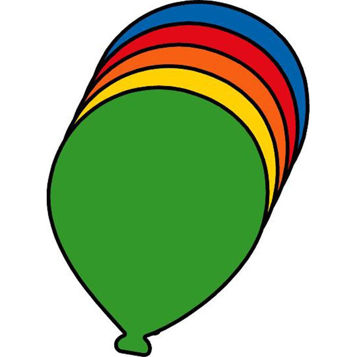 SE-0578 4.5 x 4 in. Small Assorted Creative Cut-Out, Balloon - 31 Sheets per Pack