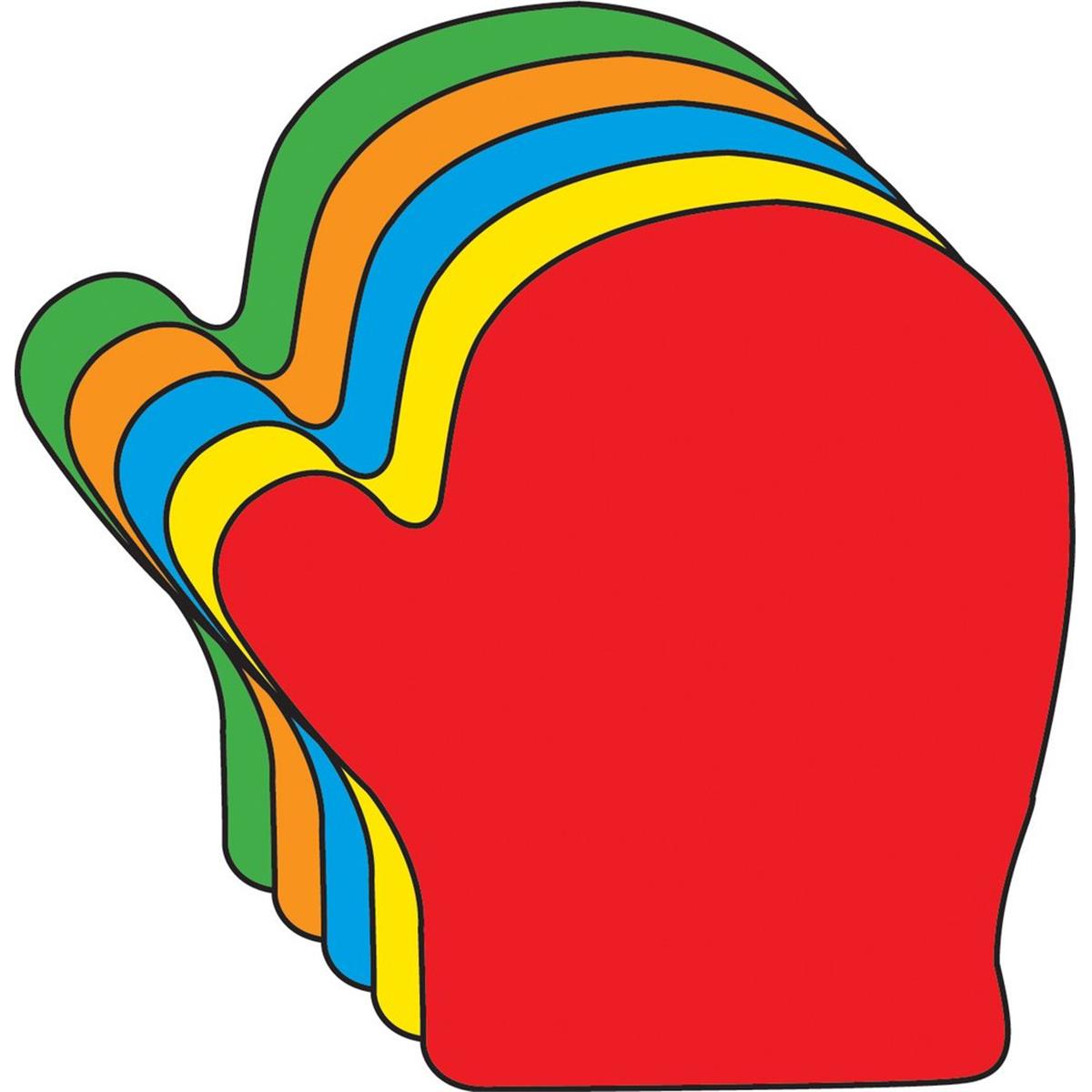 SE-0586 4.5 x 4 in. Small Assorted Creative Cut-Out, Mitten - 31 Sheets per Pack