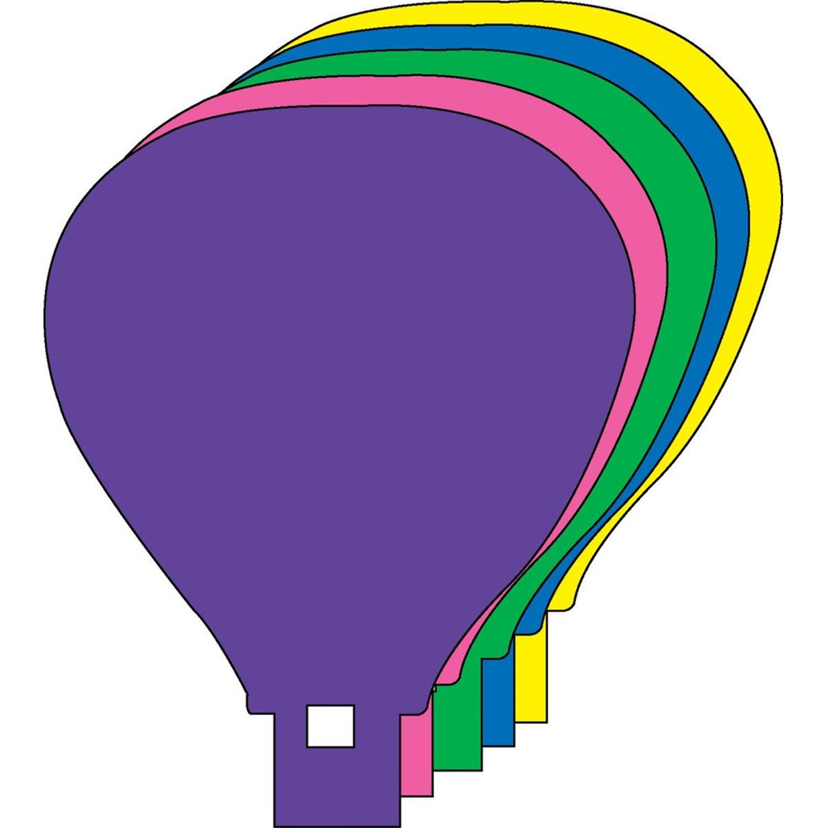Hot Air Balloon Cut-Outs - Assorted Colors - 31 Sheets Pack
