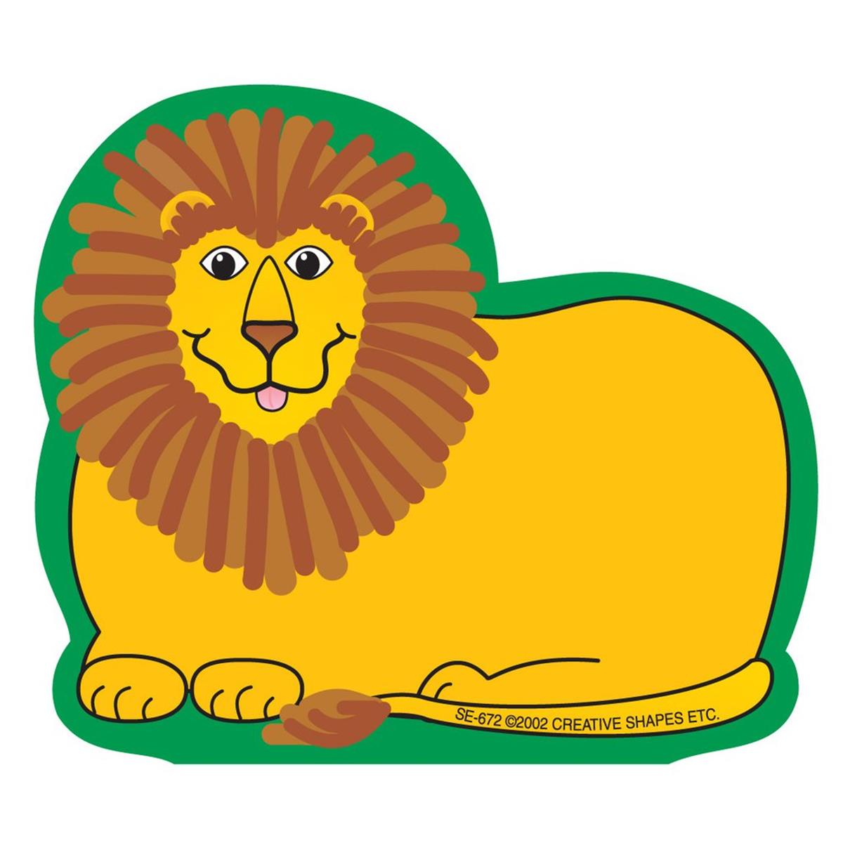 SE-0672 4.5 x 4 in. Mini Notepad, Lion - 35 Sheets per Pack