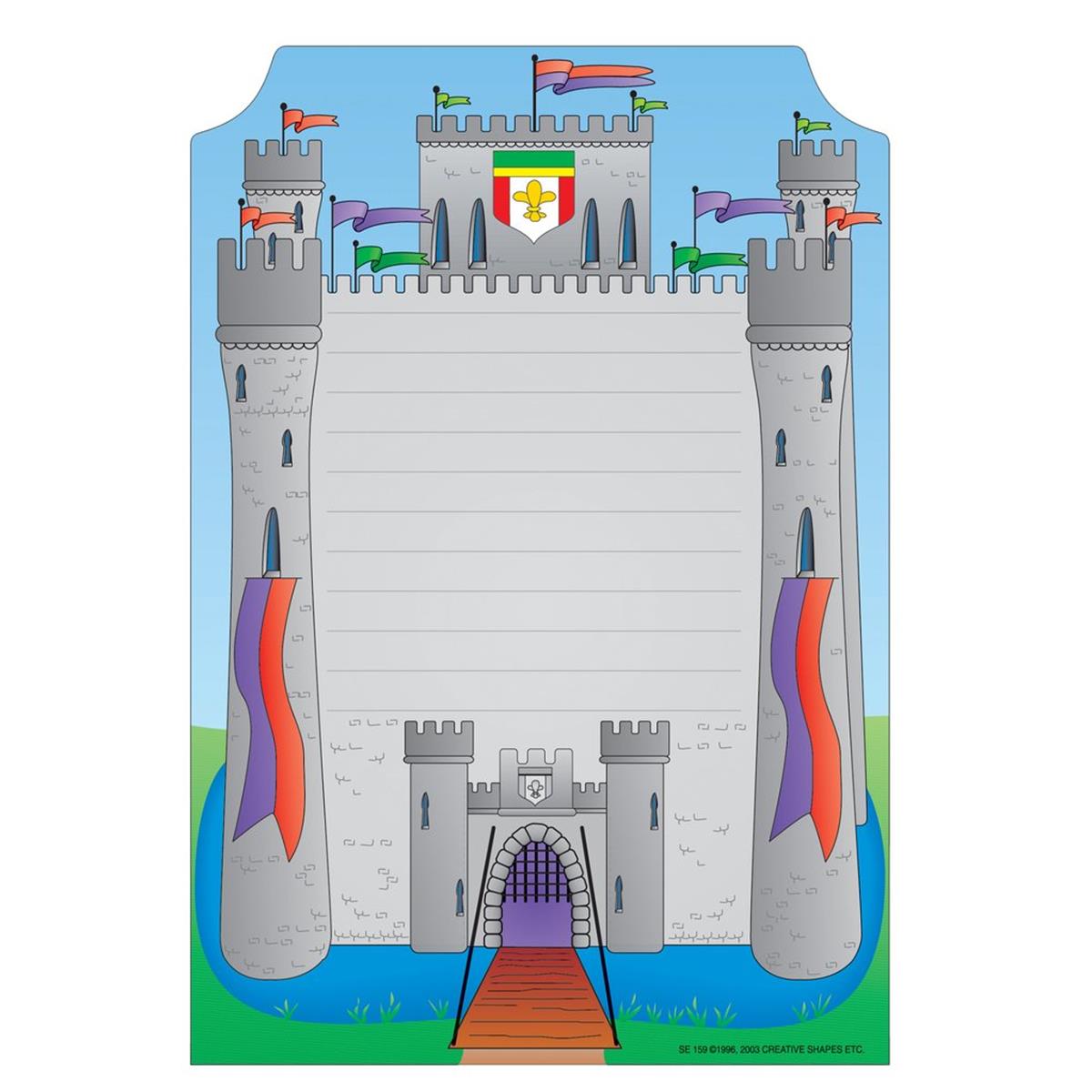 SE-0688 4.5 x 4 in. Mini Notepad, Castle - 35 Sheets per Pack