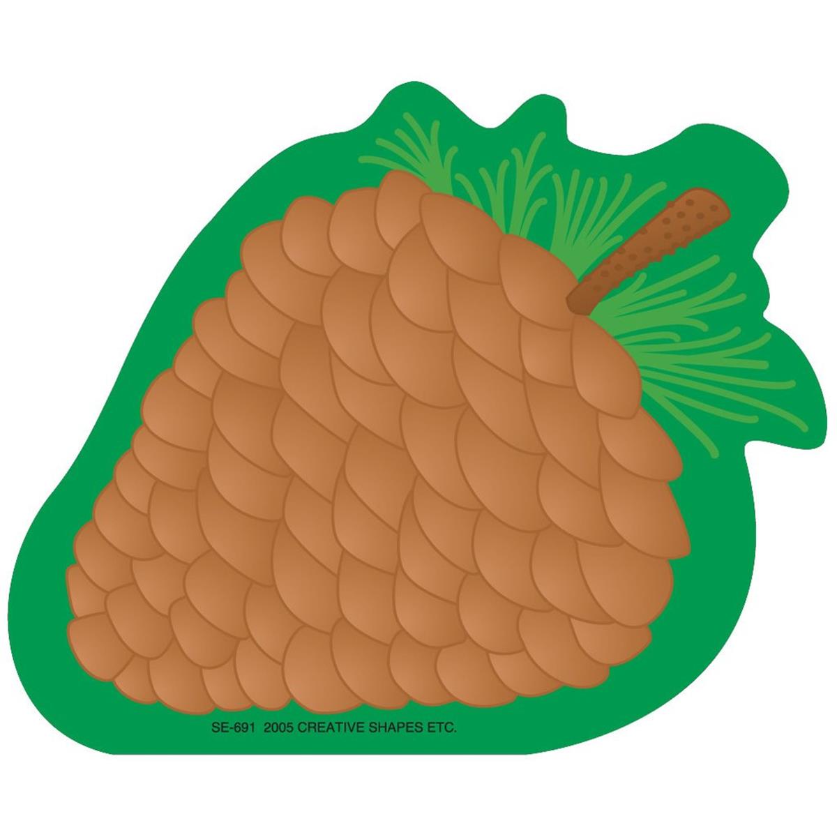 SE-0691 4.5 x 4 in. Mini Notepad, Pine Cone - 35 Sheets per Pack