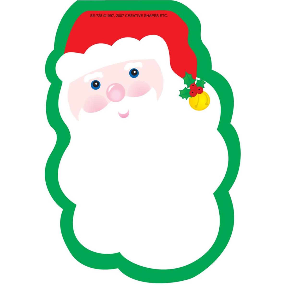 SE-0728 4.5 x 4 in. Mini Notepad, Santa Face - 35 Sheets per Pack