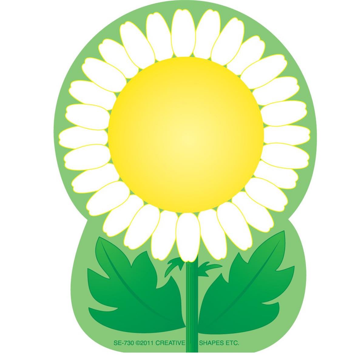 SE-0730 4.5 x 4 in. Mini Notepad, Daisy - 35 Sheets per Pack