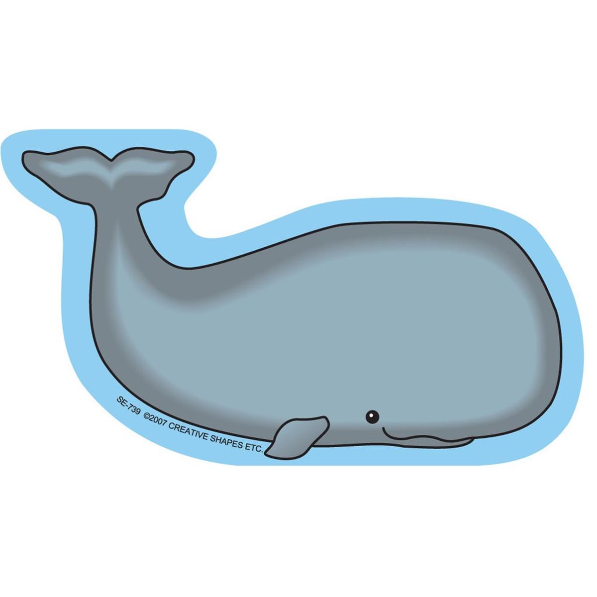 SE-0739 4.5 x 4 in. Mini Notepad, Whale - 35 Sheets per Pack