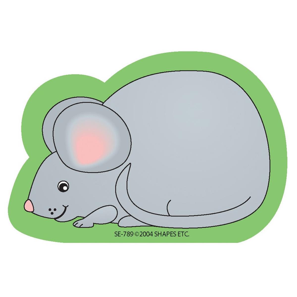 SE-0789 4.5 x 4 in. Mini Notepad, Mouse - 35 Sheets per Pack