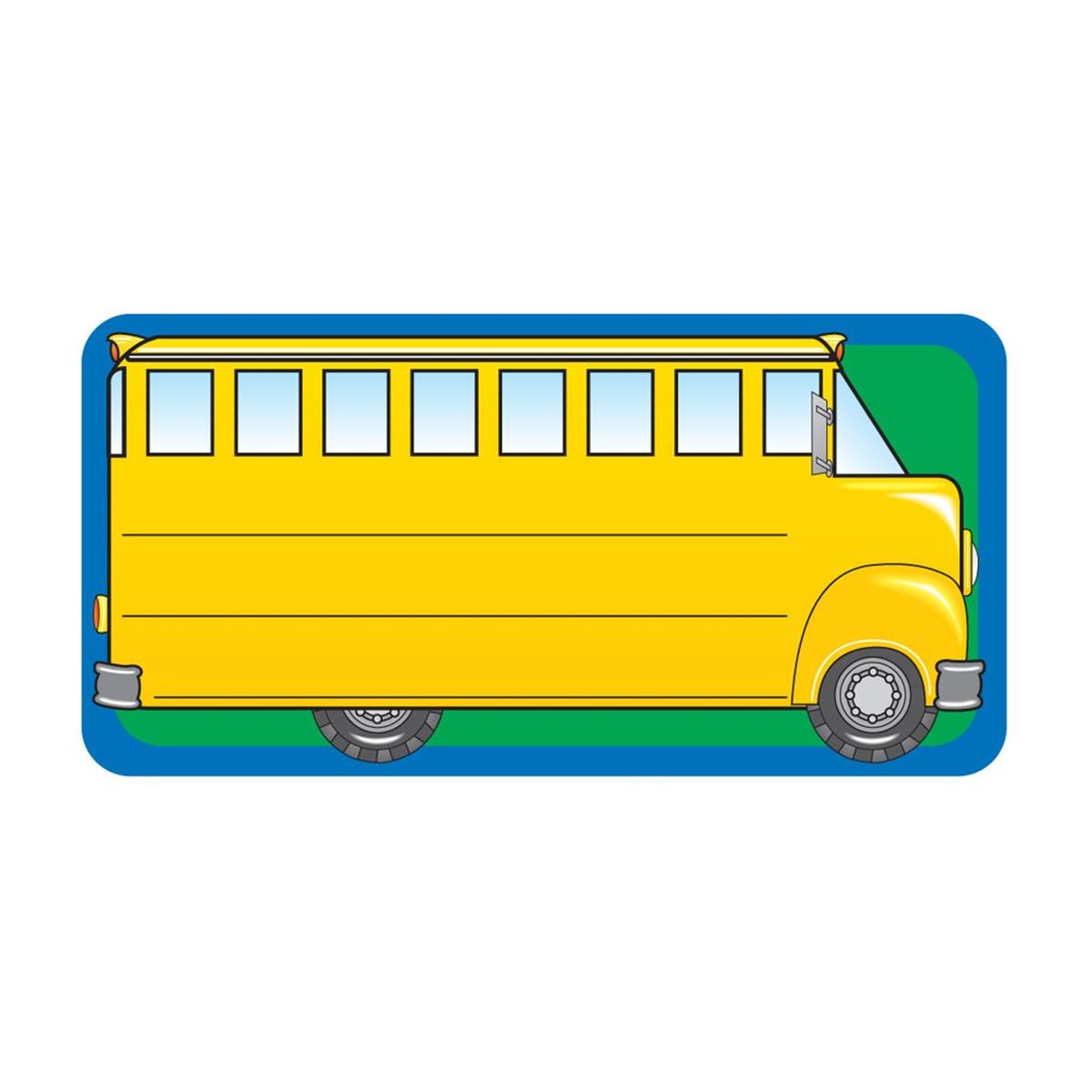 Picture of Creative Shapes Etc SE-0801 4.5 x 4 in. School Bus Nametag - 36 Count