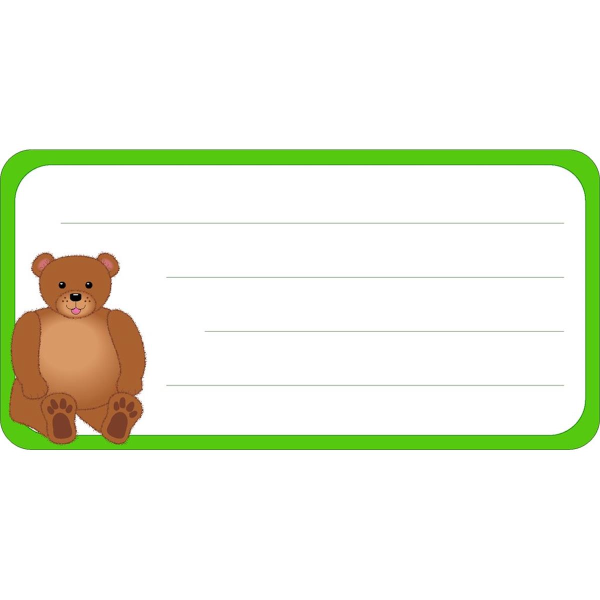 Picture of Creative Shapes Etc SE-0802 4.5 x 4 in. Bear Nametag - 36 Count