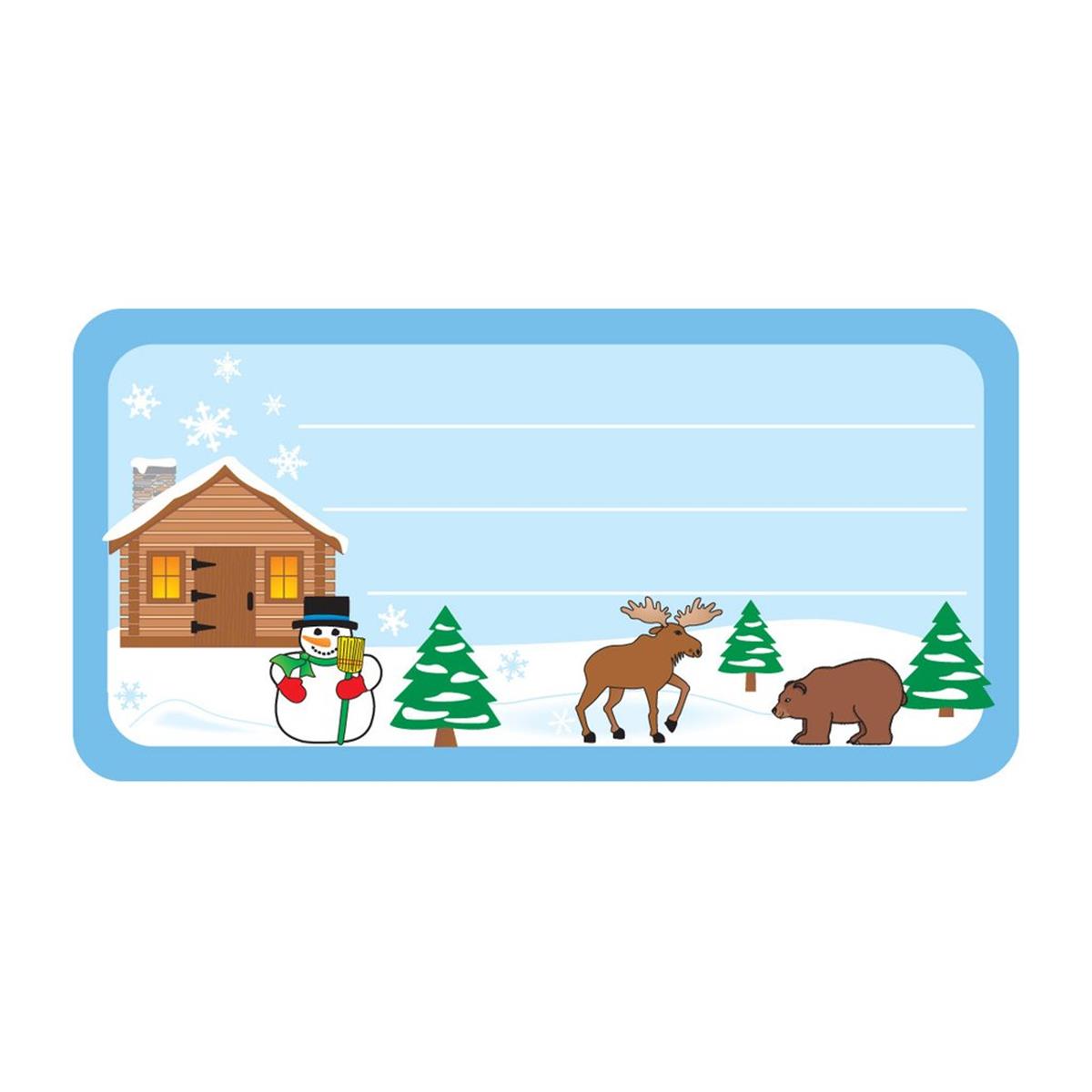 Picture of Creative Shapes Etc SE-0806 4.5 x 4 in. Winter Nametag - 36 Count