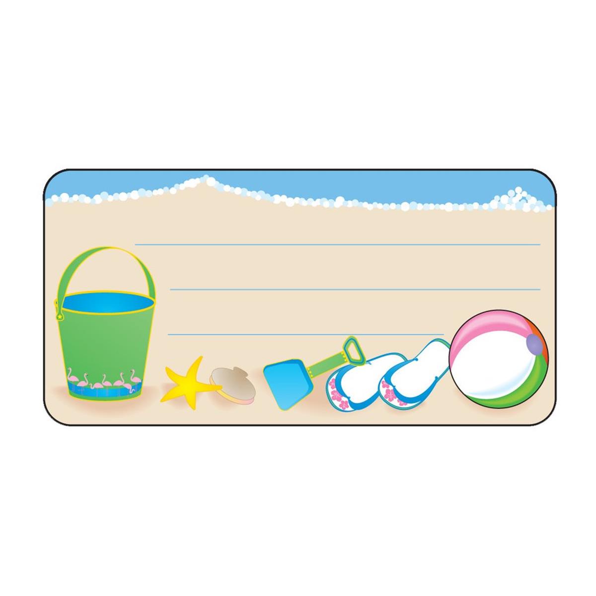 Picture of Creative Shapes Etc SE-0810 4.5 x 4 in. Beach Nametag - 36 Count