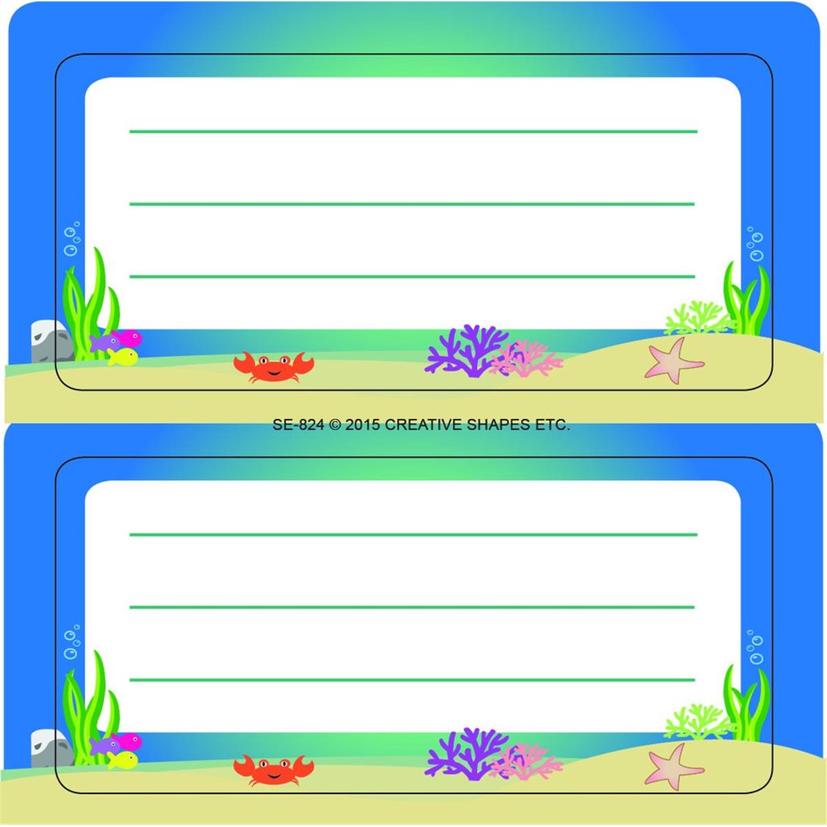 Picture of Creative Shapes Etc SE-0824 4.5 x 4 in. Under the Sea Nametag - 36 Count