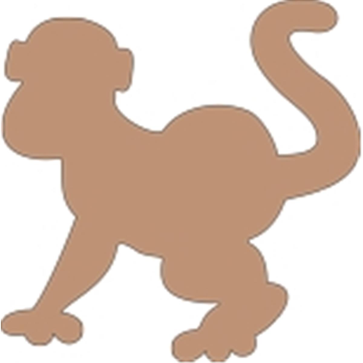 SE-0913 4.5 x 4 in. Small Single Color Sticky Shape Notepad, Monkey - 50 Sheets per Pack
