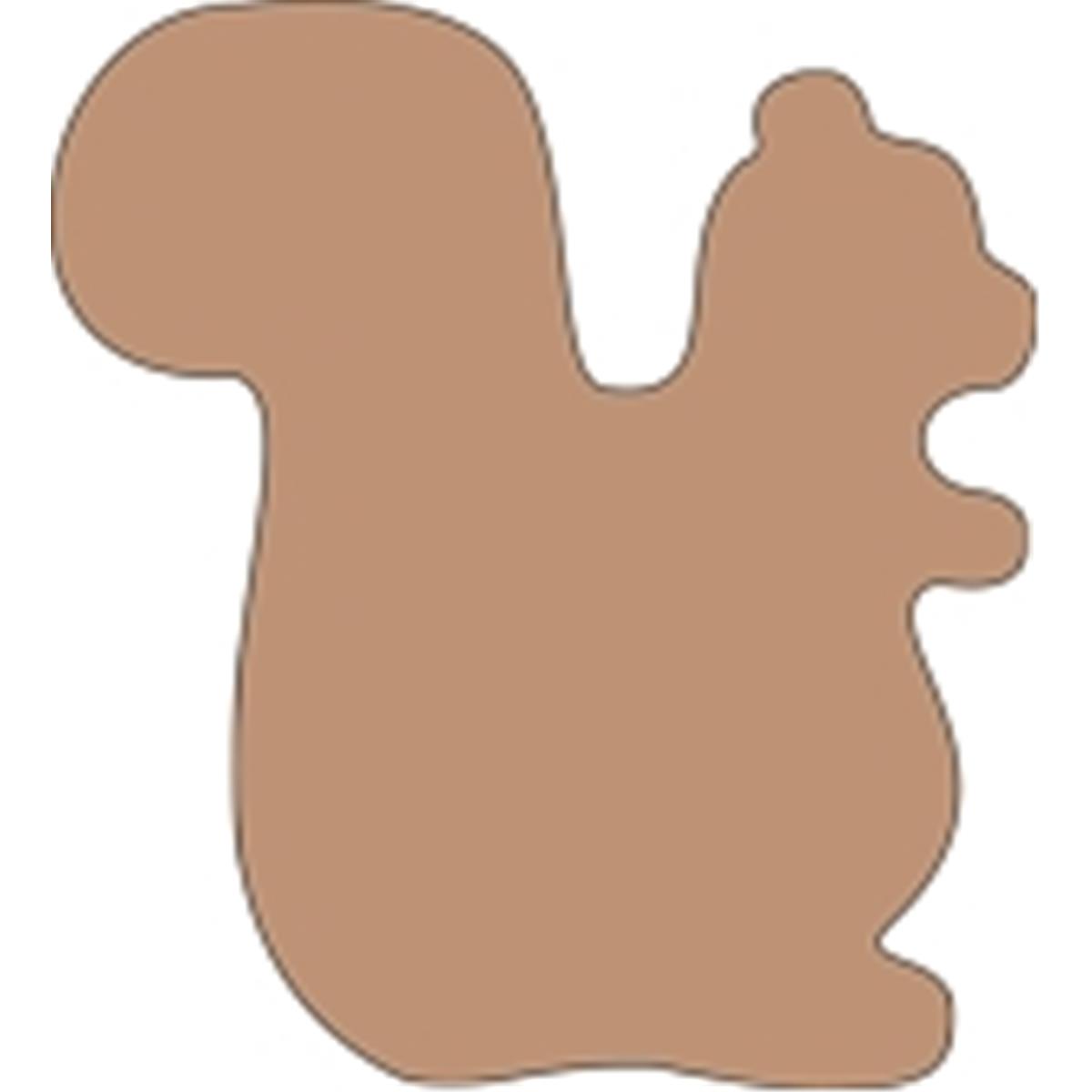 SE-0915 4.5 x 4 in. Small Single Color Sticky Shape Notepad, Squirrel - 50 Sheets per Pack