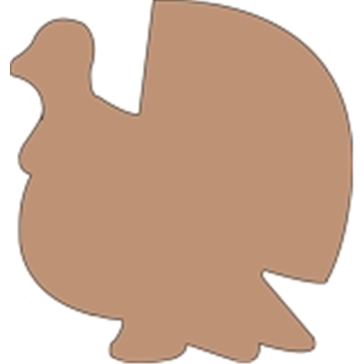 SE-0917 4.5 x 4 in. Small Single Color Sticky Shape Notepad, Turkey - 50 Sheets per Pack