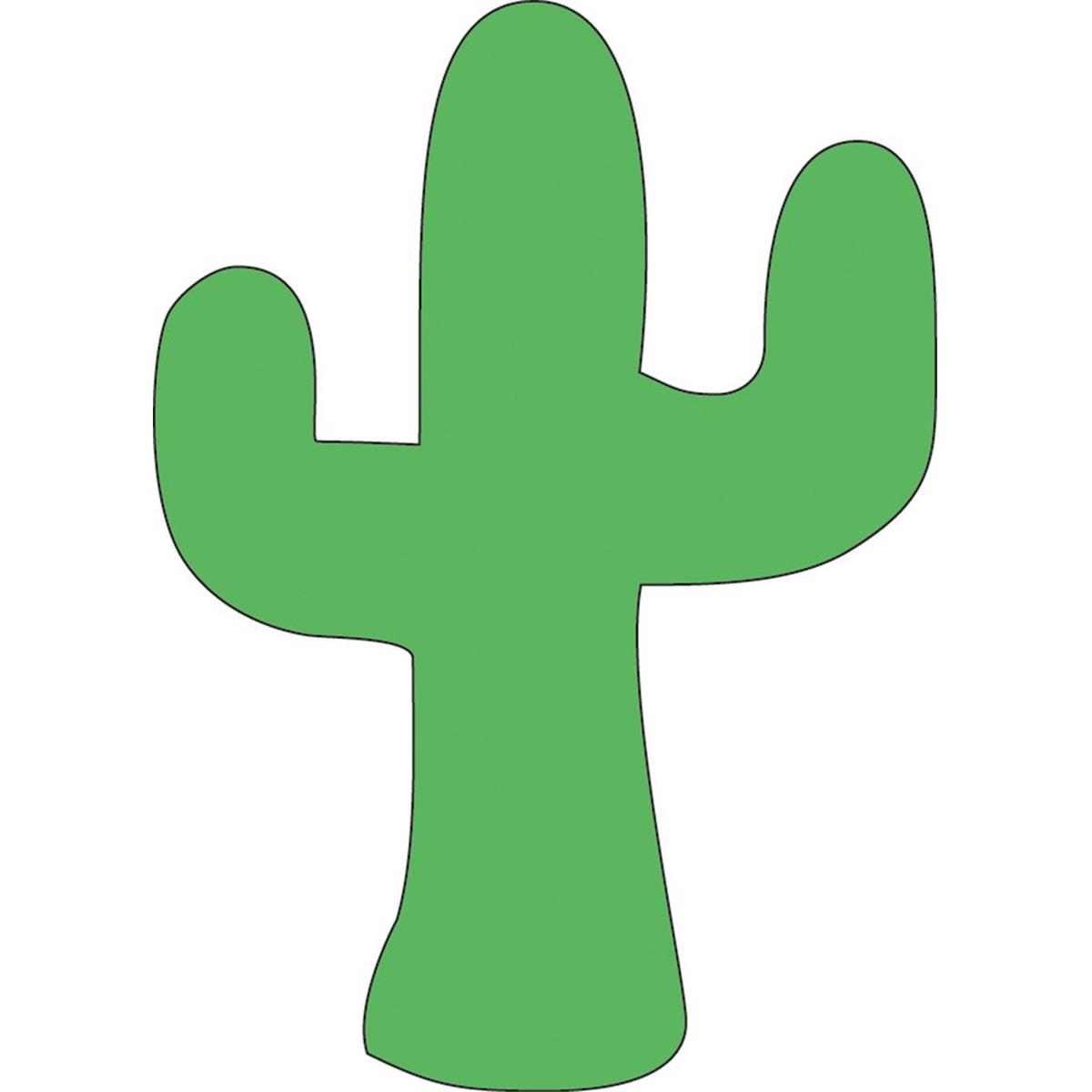 SE-0918 4.5 x 4 in. Small Single Color Sticky Shape Notepad, Cactus - 50 Sheets per Pack