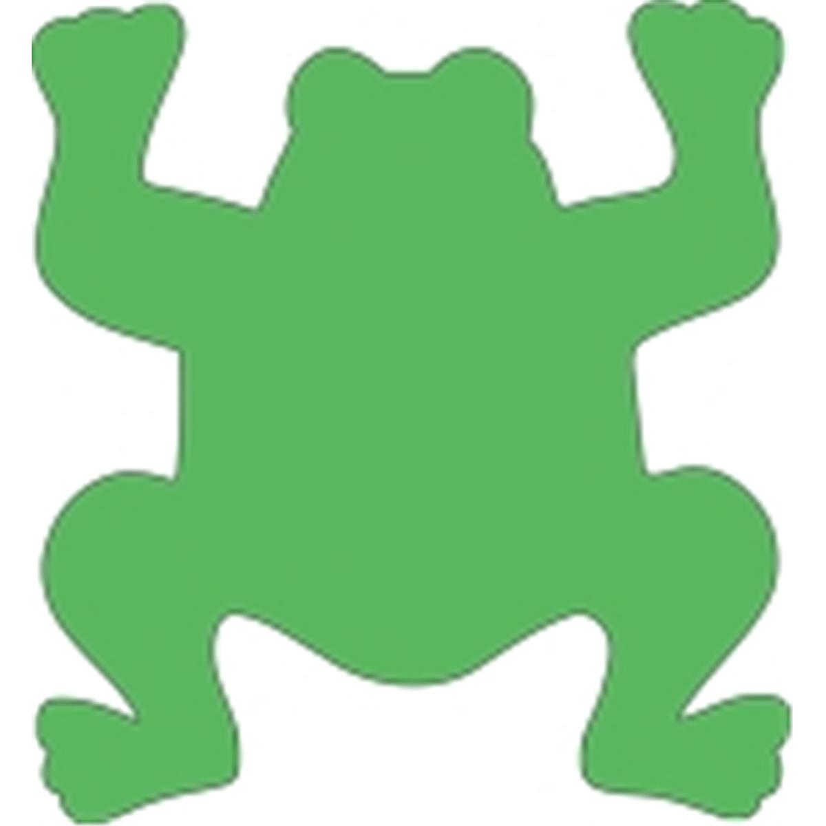 SE-0922 4.5 x 4 in. Small Single Color Sticky Shape Notepad, Frog - 50 Sheets per Pack