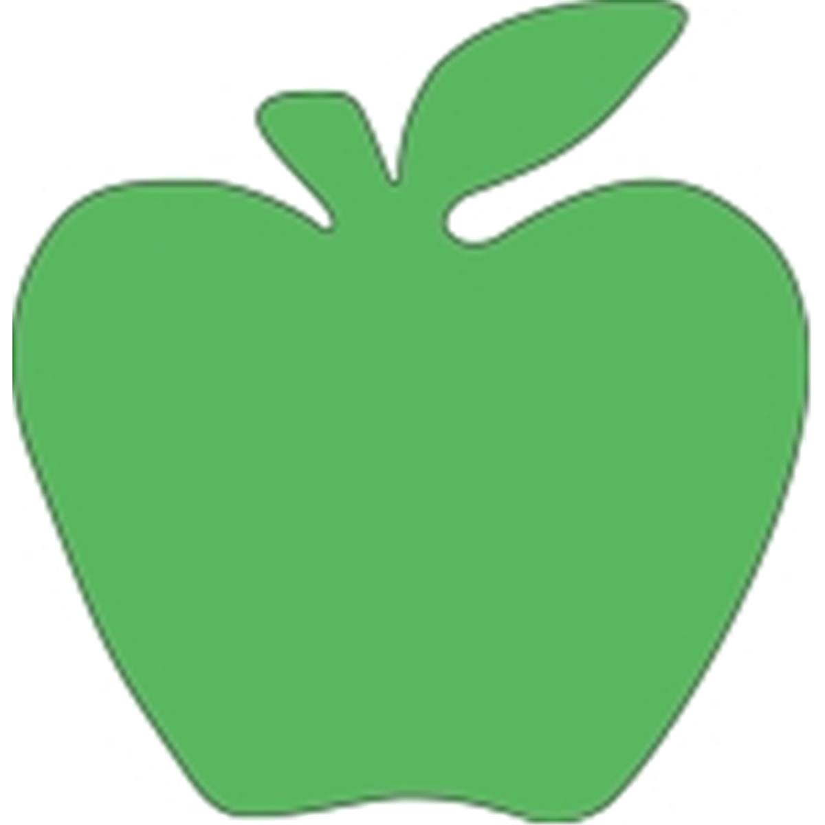 SE-0924 4.5 x 4 in. Small Single Color Sticky Shape Notepad, Green Apple - 50 Sheets per Pack