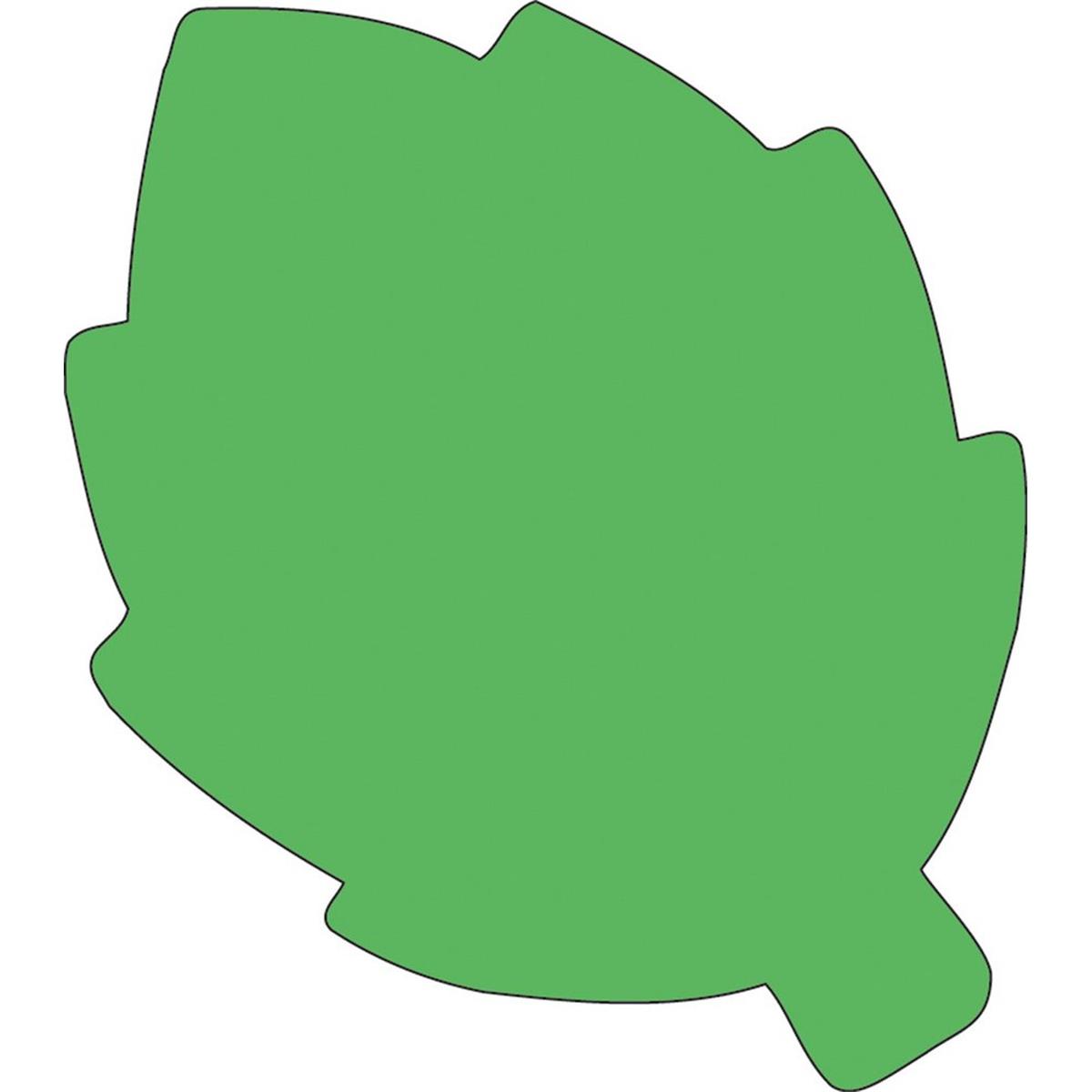 SE-0925 4.5 x 4 in. Small Single Color Sticky Shape Notepad, Green Leaf - 50 Sheets per Pack